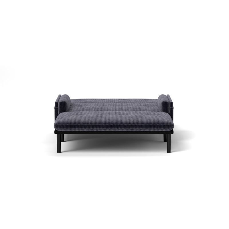 Convertible Loveseat, Gray Corduroy