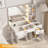 Vanity with Mirror and Seat-34385209