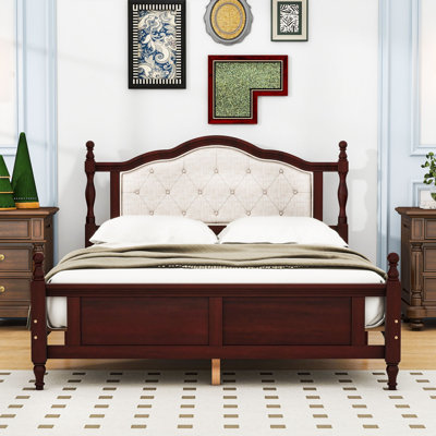 Dylnn Queen Bed With Headboard, Hidden Storage and Reliable Wood Slats