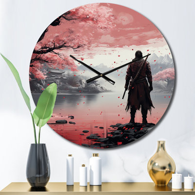 Horloge murale Asian Art Samurais Resolve II