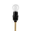 Lampe de table d'appoint à contrôle de prise et à intensité variable avec prise de courant dorée Voir ci-dessous