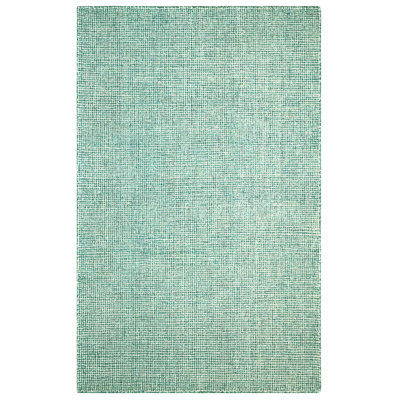 Harrison Handmade Tufted Wool Green Area Rug 