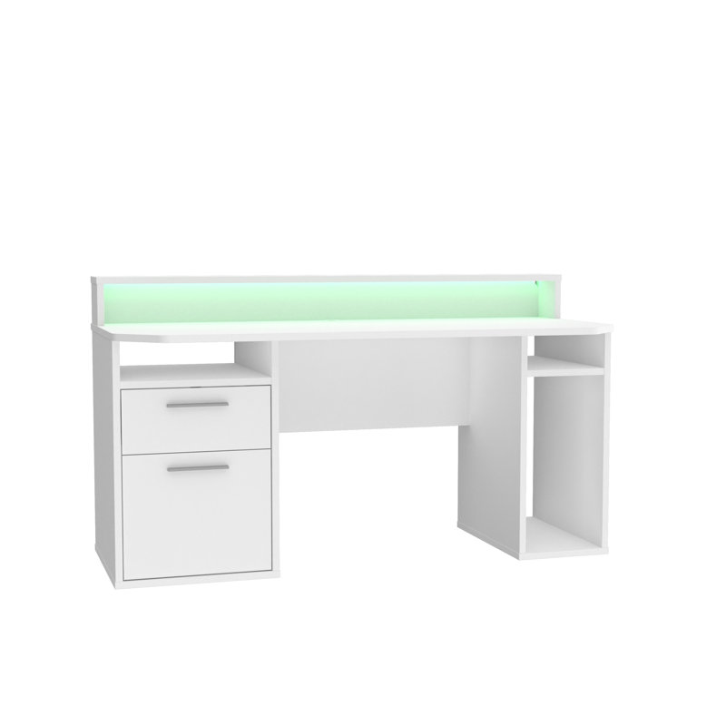 Bottorff Computer Desk, White Matt
