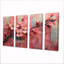 Fleurs de cerisier en rose et or II - ensemble de reproductions d'art mural cerisier en fleurs-429859158