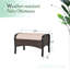 Repose-pieds de patio avec coussins