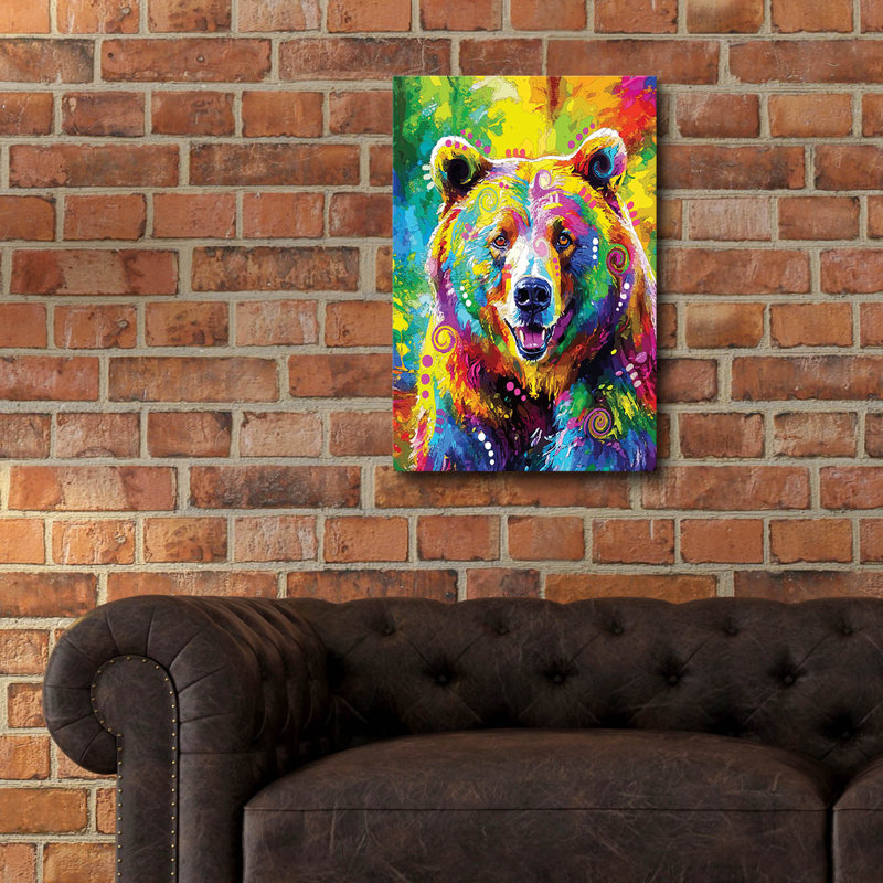 «The Majestic Grizzly» par Dean Russo, H 24 po x l 16 po x P 0,2 po