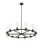 Fouges 12 - Light Dimmable Wagon Wheel Chandelier