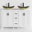 Meuble-lavabo double 48 po avec lavabos vasques, robinets-824758626