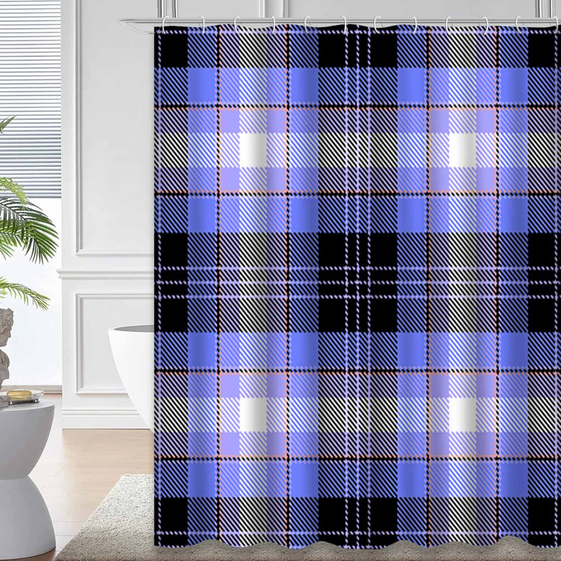 Rideau de douche Tartan, L 72 po x l 72 po