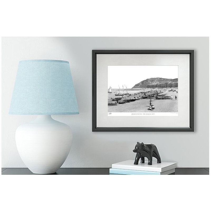 Aberystwyth, The Beach 1899 by Francis Frith - Single Picture Frame Print, 60cm H x 80cm W x 2.3cm D