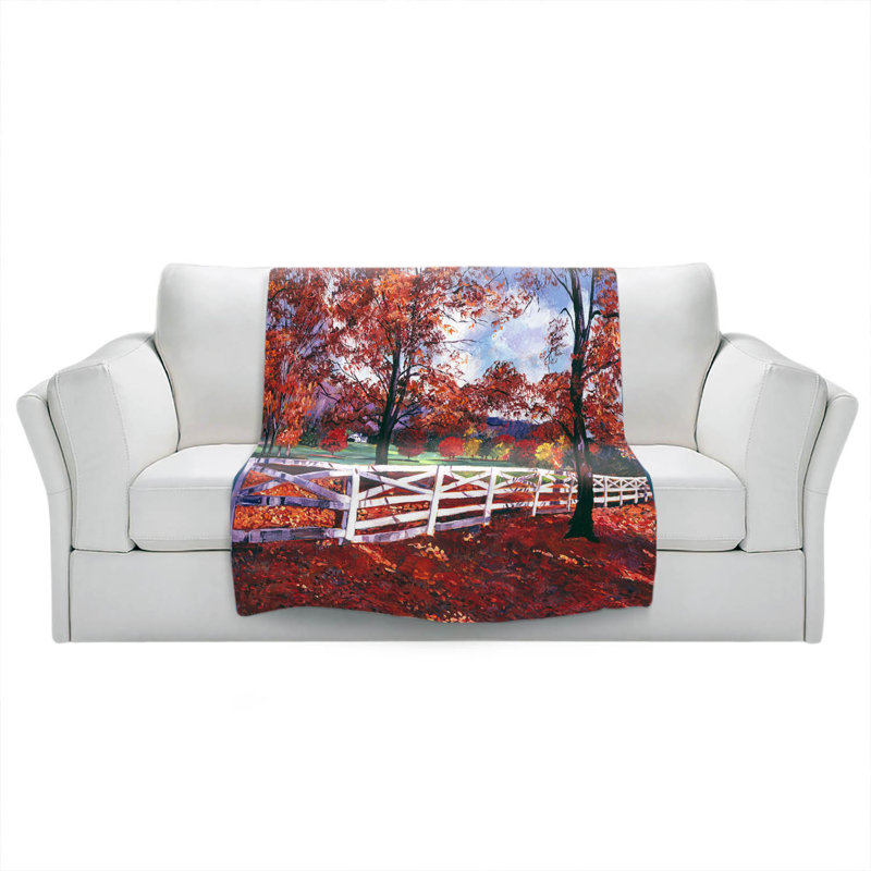 Hand Woven Throw Blanket, 51" x 60"