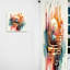 Jemmison - Maze abstrait bleu orange III - Rideau moderne - Velours obscurcissant - 1 panneau-693020863