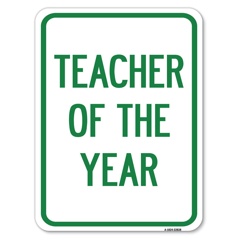 «Teacher of the Year» / 22828, H 24 po x l 18 po x p 1 po