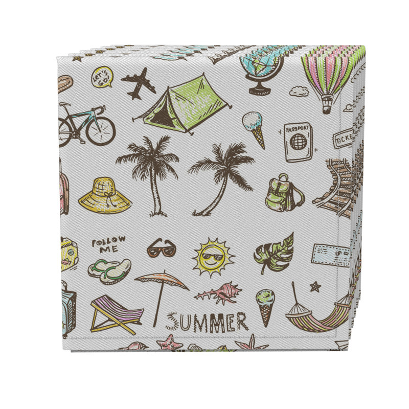 Cotton Twill No Pattern Square Napkin