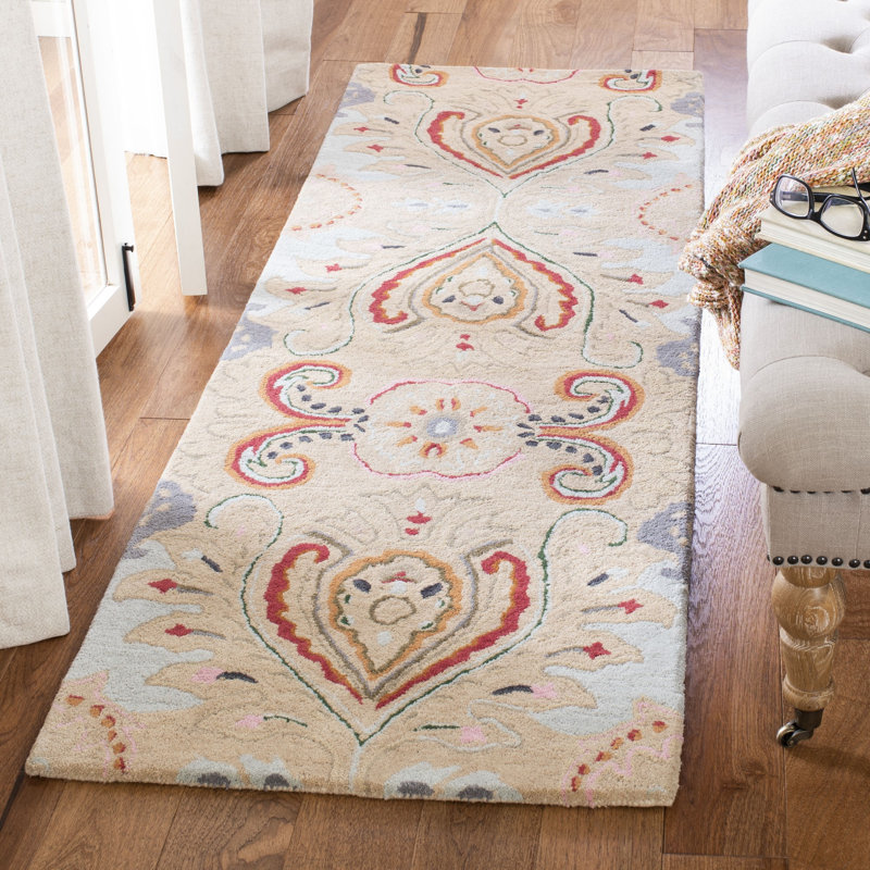 Abruzzino Hand Tufted Wool Ikat Rug, Runner 2'3" x 7'