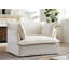 Fauteuil d'appoint surdimensionné en chenille confortable avec deux ports de chargement et coussins décoratifs-133994328