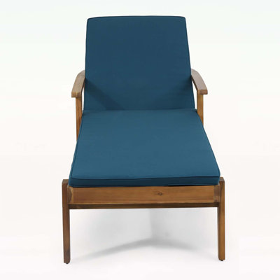 Chaise longue en bois exquis pour une détente et une grâce inégalées