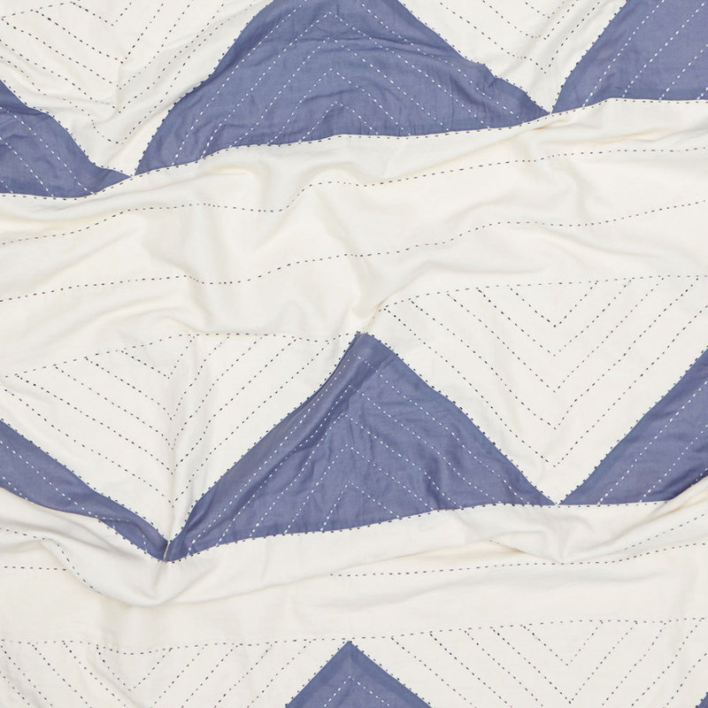 Quilted Throw Blanket, Slate