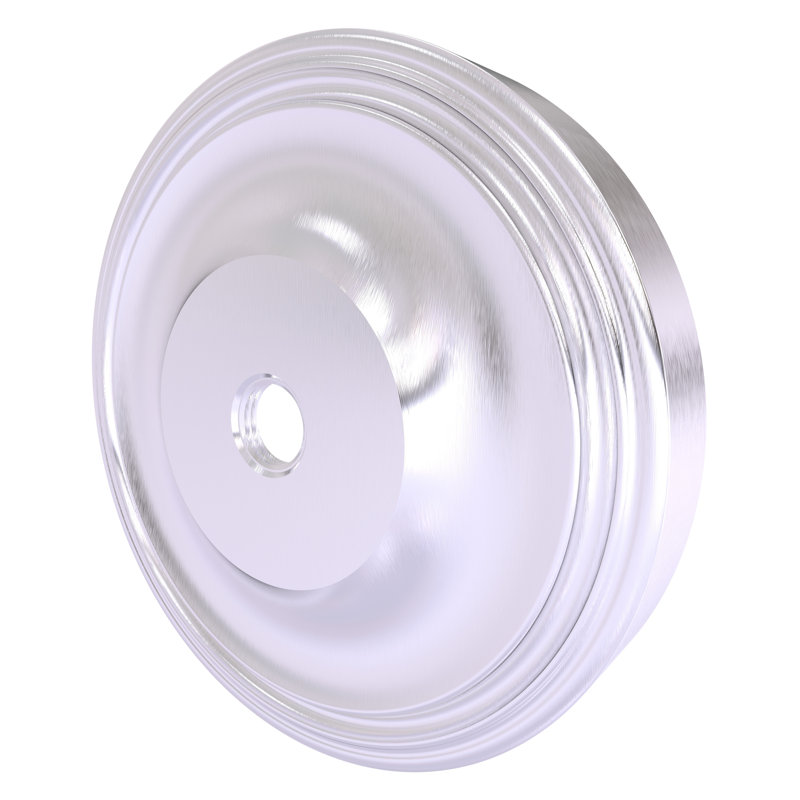 Écusson de rideau de douche Gober, Chrome satiné