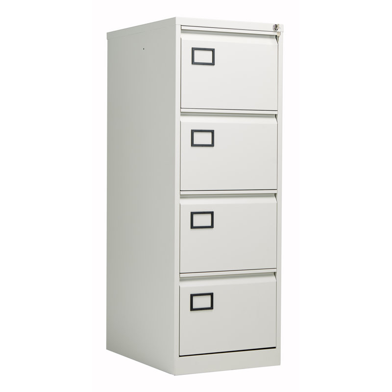 47cm Wide 4 -Drawer Steel File Cabinet, Grey
