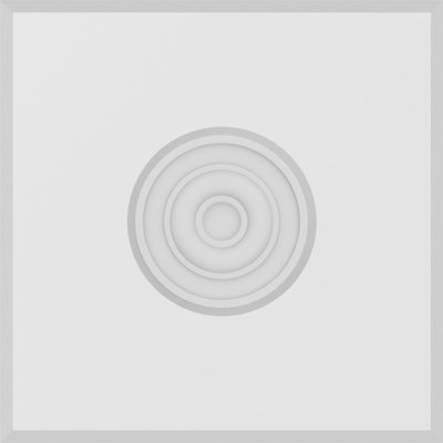 Standard Sedgwick Bullseye Rosette with Beveled Edge