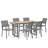 6 - Person Metal Patio Dining Set with Rectangular Table