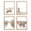 «Winter Country Farm», ensemble de 4 moulins à vent, décorations murales encadrées sur papier, impression 4 pièces-93012454-93012456