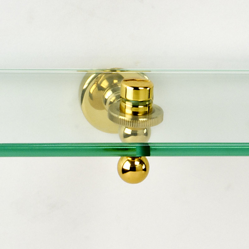 Ilford Bracket Shelf, Polished Brass