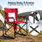  Outdoor Folding Rocking Camping Chair, Portable Mesh Lawn Chairs with Comfortable Mesh Backrest, Waterproof Armrests and Sturdy Frame-636590919