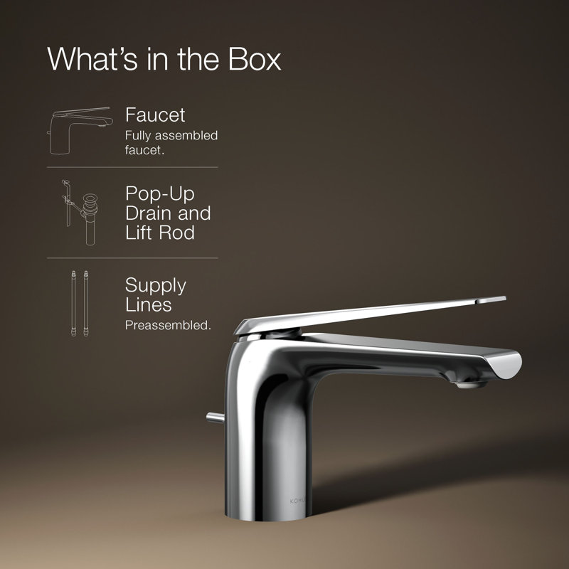Avid 1.2 Gpm Single-Handle Faucet, Polished Chrome