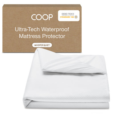 Coop Home Goods Ultra-Tech Waterproof Mattress Protector Twin XL, Machine Washable