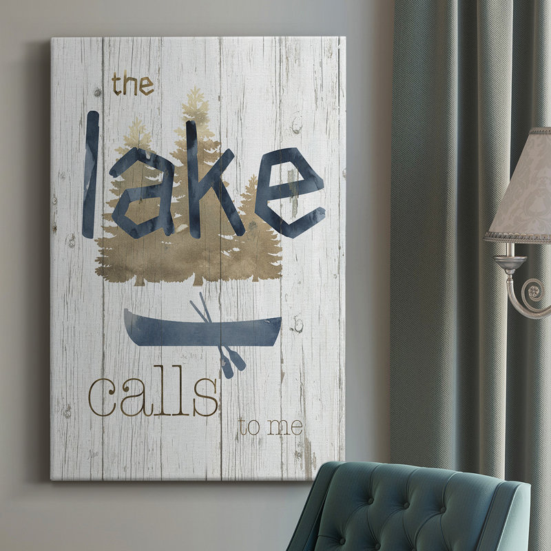 " Lake Calls Me ", 18" H x 12" W x  1" D