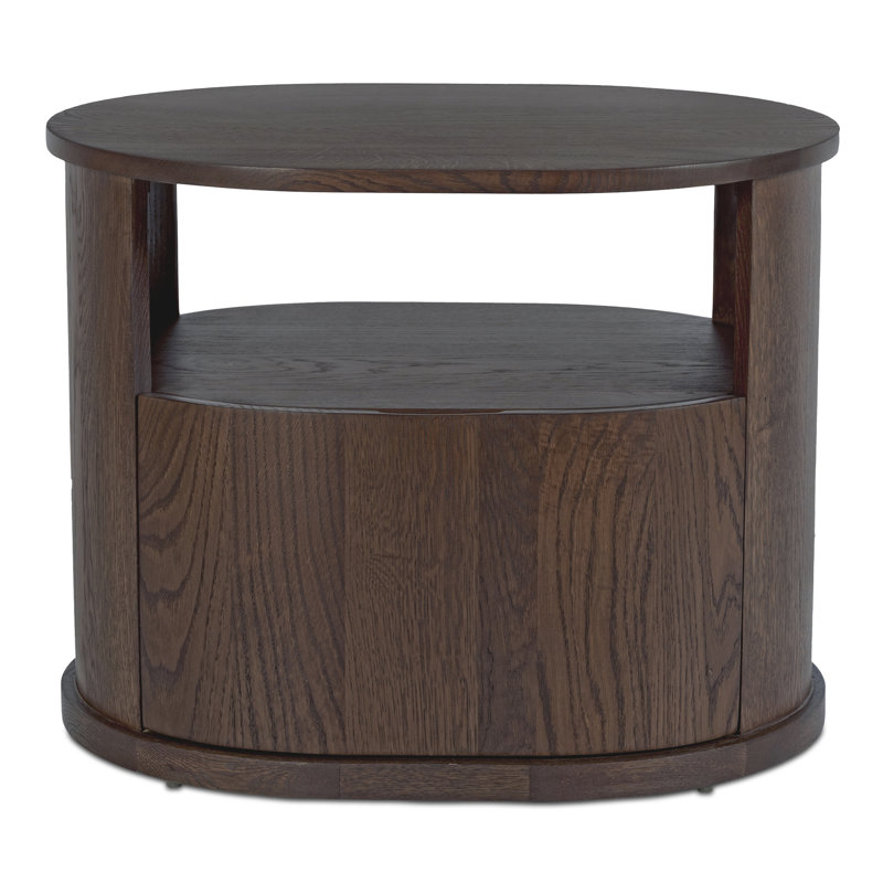 Tommy 1 - Drawer Solid Wood Nightstand, Dark Gray