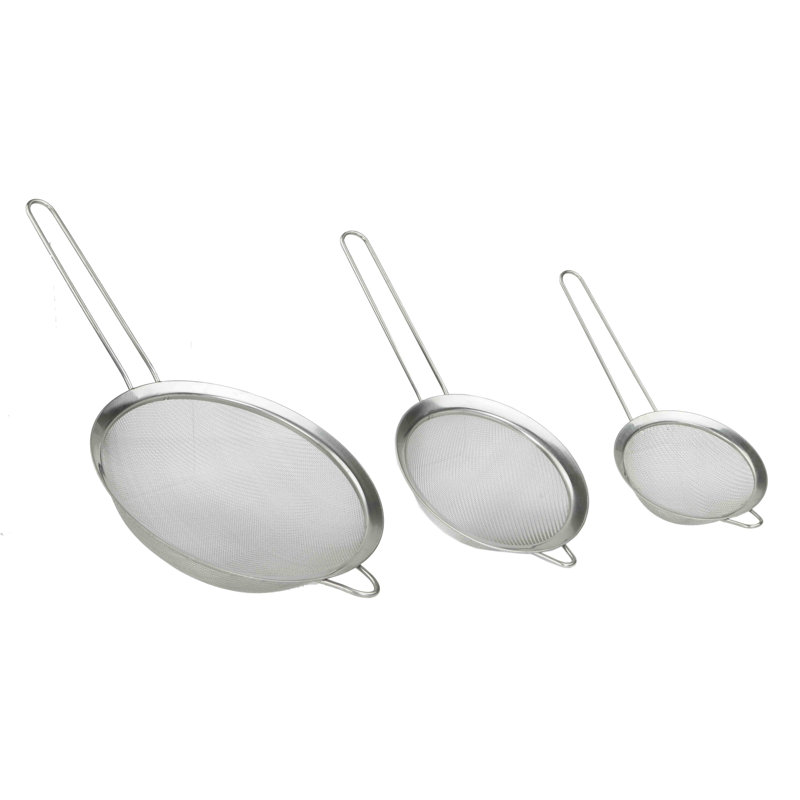  Ensemble de 3 crépines en acier inoxydable