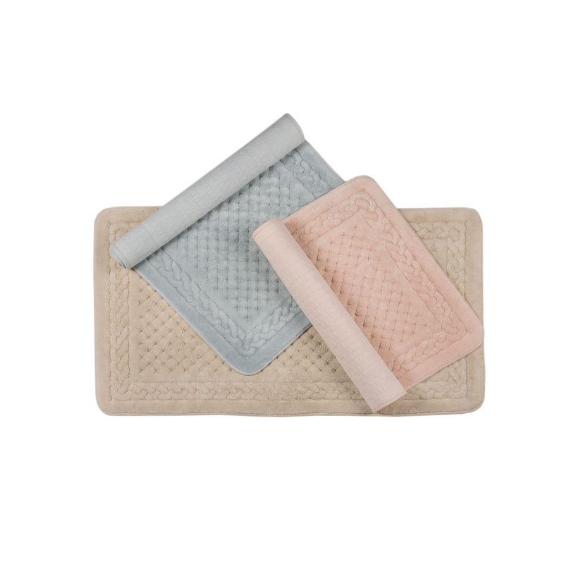Non-Slip Bath Rug, Grey