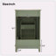 Petit meuble-lavabo 20 "avec lavabo en céramique-55809662