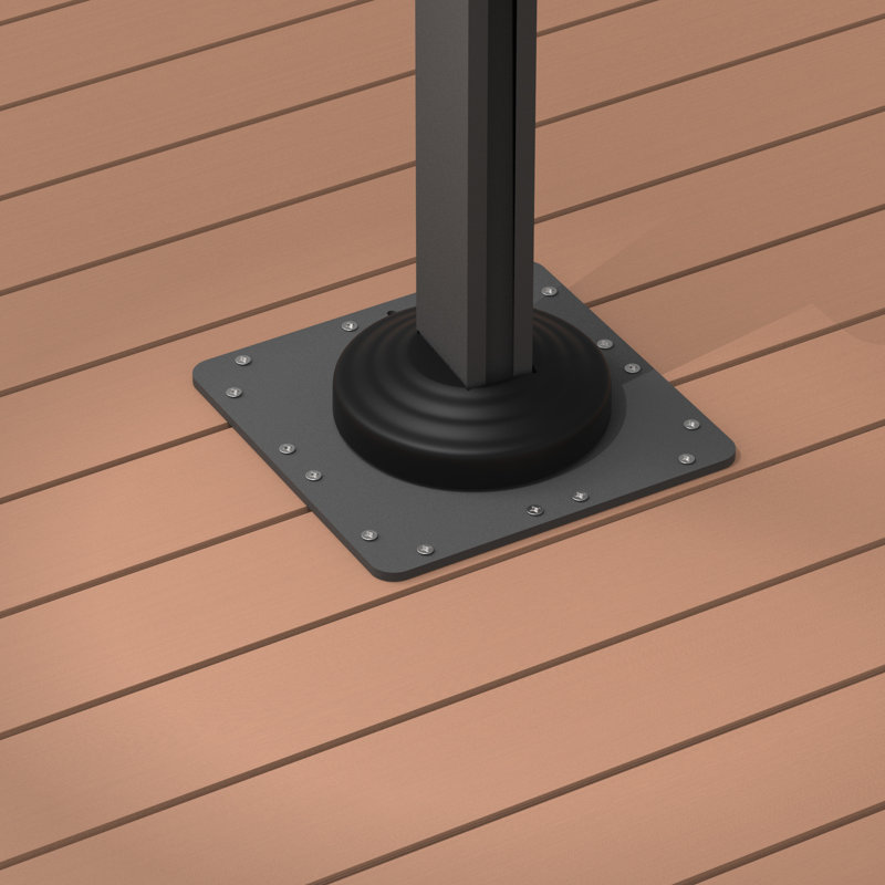 Base de parasol en porte-à-faux en acier pour patio