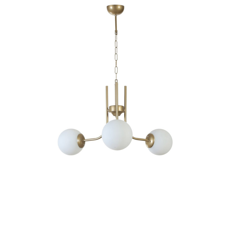 Chandle Chandelier, Gold/White