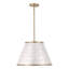 Luminaire suspendu en coquille de Capiz 1 lumière 18 "
