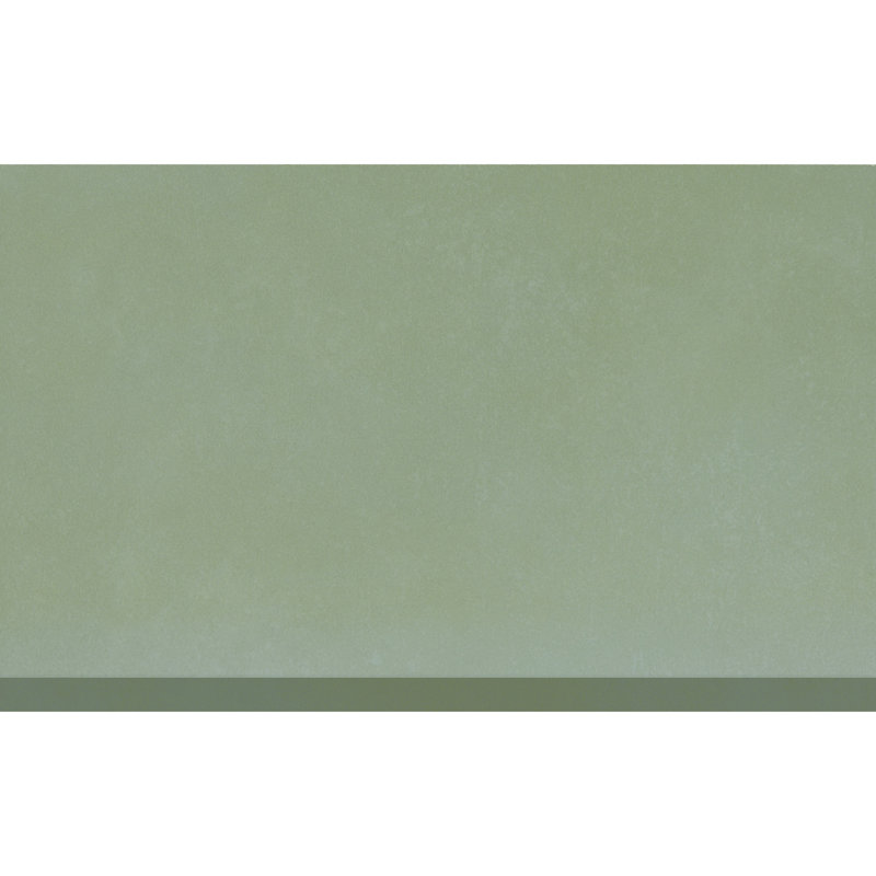 Literary License 12'' L x 6'' W Porcelain Concrete Look Cove Base Tile Trim, Fern