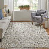 Adante Cowhide Chevron Indoor Rug