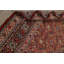 Tapis rouge en laine noué à la main de conception unique 10 pi 7 po x 13 pi 1 po années 1900