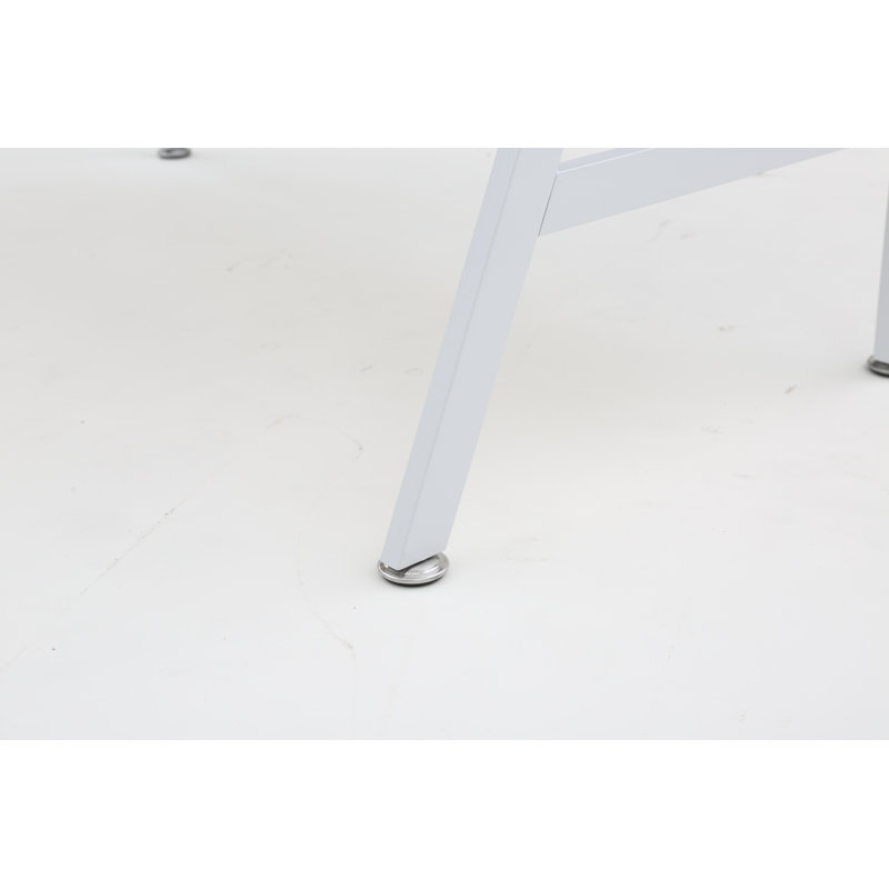 Bureau d'écriture avec tiroirs Edeltraud, bureau blanc, Blanc