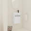 Meuble-lavabo mural 16 po avec lavabo en céramique et porte d'armoire à fermeture en douceur, pour petite salle de bain