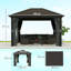 0.5 Ft. W x 0.5 Ft. D Aluminum Hardtop Gazebo-252901282