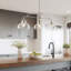 Luminaire suspendu pour îlot de cuisine à 3 lumières Fultonham