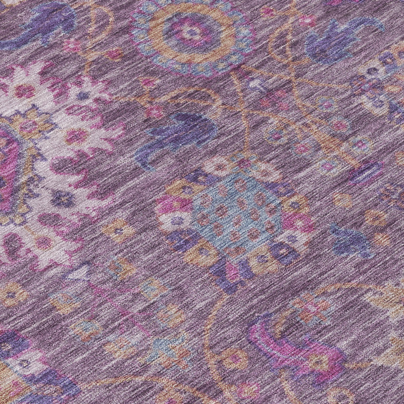 Machine Washable Indoor/Outdoor Jacinto ACN2151 Medallions Rug, Round 8'