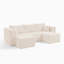 Canapé modulaire compact en velours côtelé Minimalist