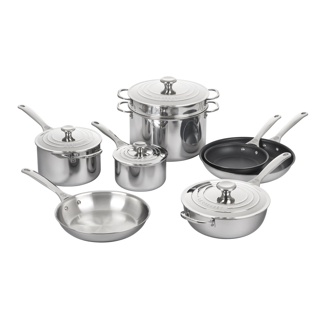 Le Creuset Stainless Steel 12 Piece Cookware Set Le Creuset