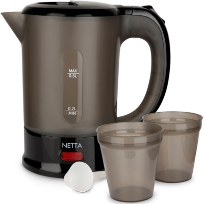 NETTA 500ml Travel Kettle with 2 Cups